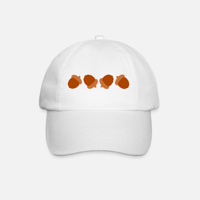 Acorns - Baseball Cap - white/white