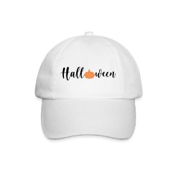 Halloween Kürbis - Baseballkappe - Weiß/Weiß - Vorne