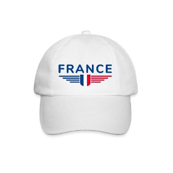 I Love France Elegance Style Design Outfits - Baseball Cap - white/white - Front