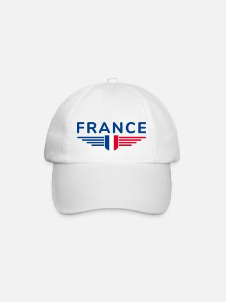 J’aime la France élégance style design Tenues - Casquette classique - blanc/blanc