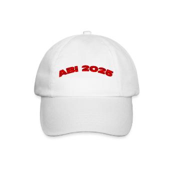 ABI 2025 – Wir lassen es krachen! 🎉 - Baseballkappe - Weiß/Weiß - Vorne