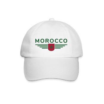 Maillot Maroc Rabat Fan Outfit Design - Casquette classique - blanc/blanc - Devant