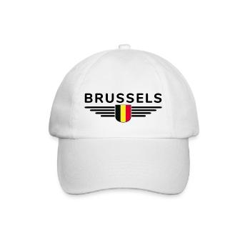 Brussels T-shirt for fans and lovers - Baseball Cap - white/white - Front