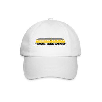 BR 130 page construction ferroviaire jaune - Casquette classique - blanc/blanc - Devant