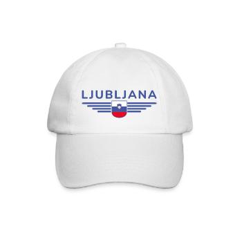 Trendy Ljubljana design - Baseball Cap - white/white - Front