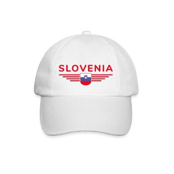 Stylish Slovenia design - Baseball Cap - white/white - Front