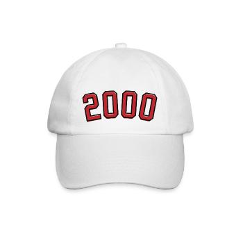 Year of birth sport 2000 - Baseball Cap - white/white - Front