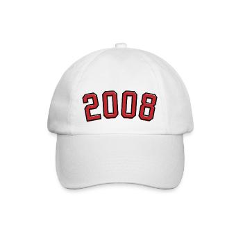 Year of birth sport 2008 - Baseball Cap - white/white - Front