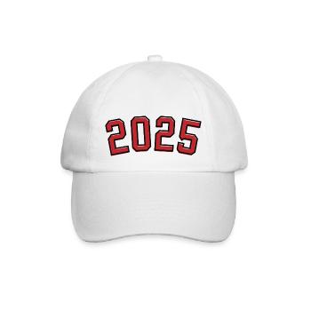 Year of birth sport 2025 - Baseball Cap - white/white - Front