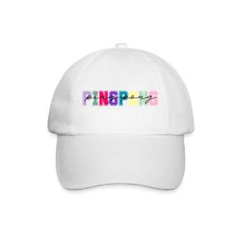 Ping-pong couleurs - cadeau amateur de pingpong - Casquette classique - blanc/blanc - Devant