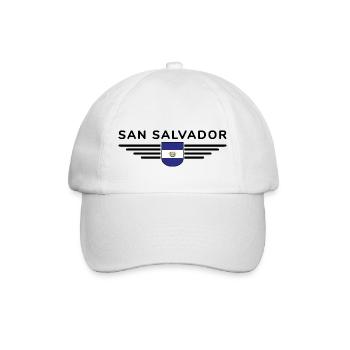 Conception du t-shirt San Salvador - Casquette classique - blanc/blanc - Devant