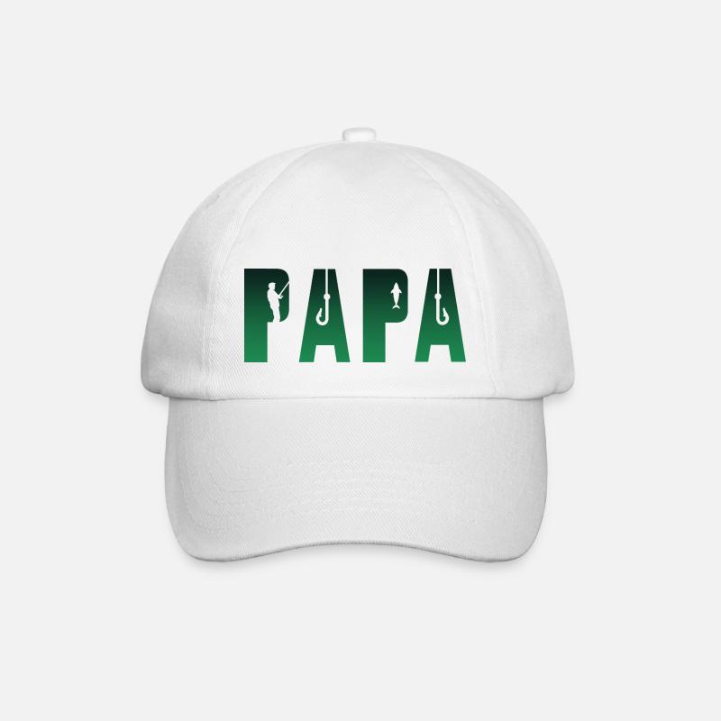 Fischer Papa - Baseballkappe - Weiß/Weiß