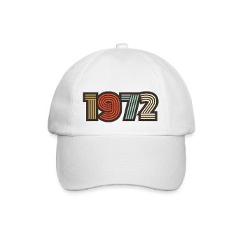 1972 rétro vintage - Casquette classique - blanc/blanc - Devant