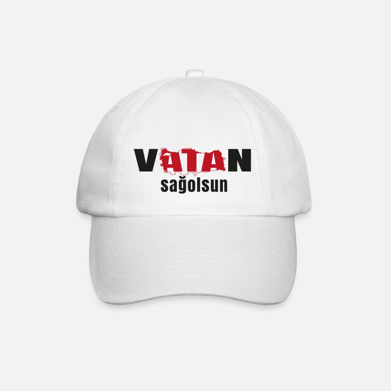 vatan sagolsun v5 - Baseballkappe - Weiß/Weiß