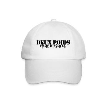 Deux poids deux mesures - Casquette classique - blanc/blanc - Devant