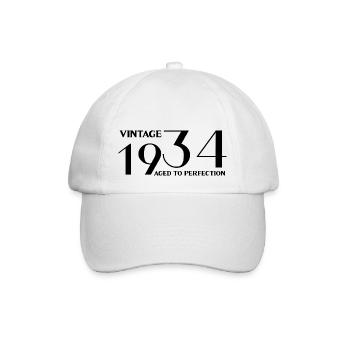 Vintage 1934 aged to perfection - Casquette classique - blanc/blanc - Devant
