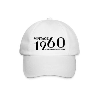 Vintage 1960 aged to perfection - Casquette classique - blanc/blanc - Devant