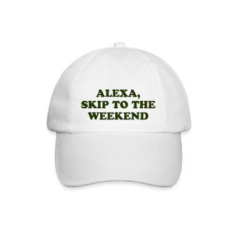 Alexa, Passez au week-end - Casquette classique - blanc/blanc - Devant