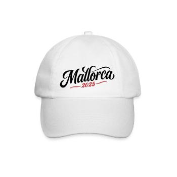 Mallorca 2025 - Baseballkappe - Weiß/Weiß - Vorne