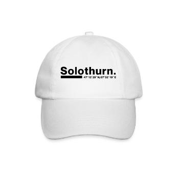 Solothurn Koordinaten Kanton Schweiz - Baseballkappe - Weiß/Weiß - Vorne