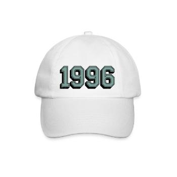 1996 Birthday Year Aging Age 29 Years Old - Baseball Cap - white/white - Front
