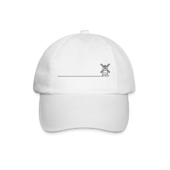Icône de moulin à vent - Casquette classique - blanc/blanc - Devant