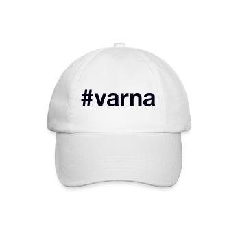VARNA Hashtag Bulgaria Bulgarien - Baseballkappe - Weiß/Weiß - Vorne