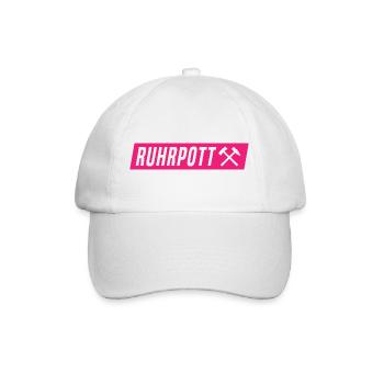 Ruhrpott - Ruhr Pott - Zeche - Zollverein - NRW - Baseball Cap - white/white - Front