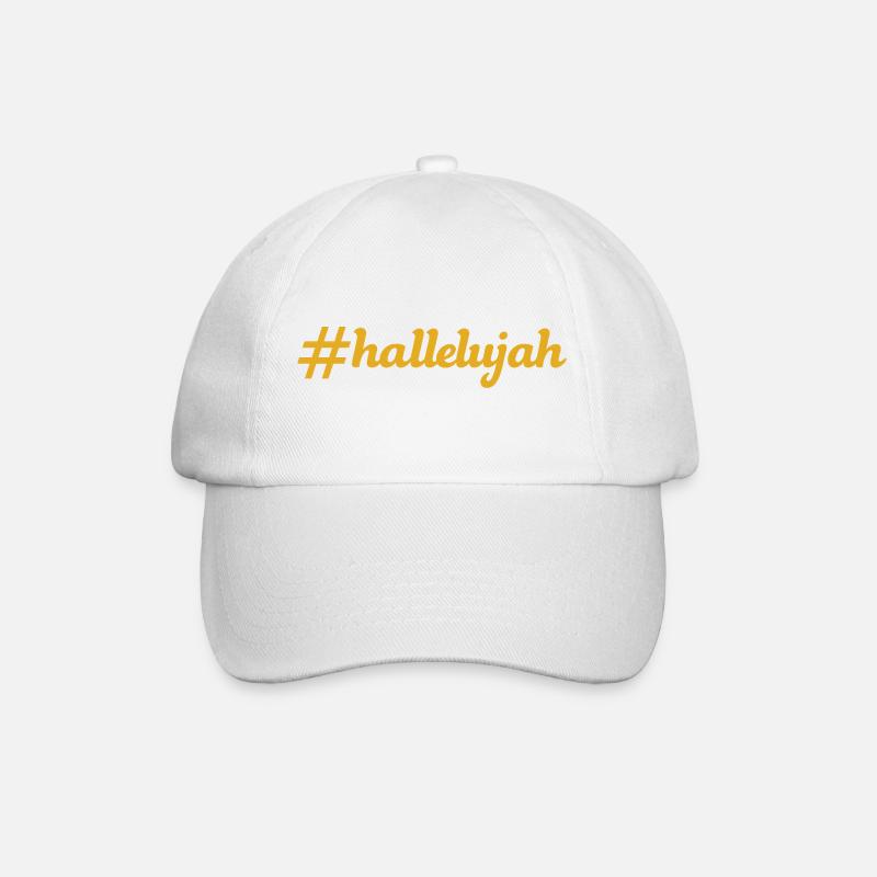 NOUVEAU -- Alléluia est la plus haute louange ! - Casquette classique - blanc/blanc