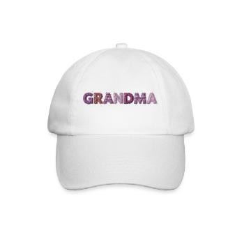 Grandma Vintage Stitching Design Trend Gift - Baseball Cap - white/white - Front