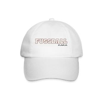 Fussball mama - Baseballkappe - Weiß/Weiß - Vorne