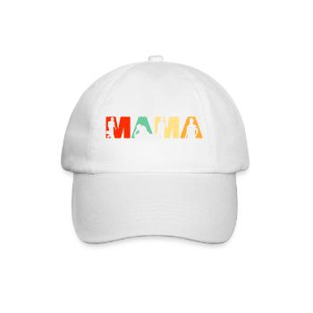 Sanitäterin Mama Retro EMT EMS Ersthelfer - Baseballkappe - Weiß/Weiß - Vorne