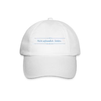 Nicht unfreundlich Selektiv Typo-Print - Baseballkappe - Weiß/Weiß - Vorne