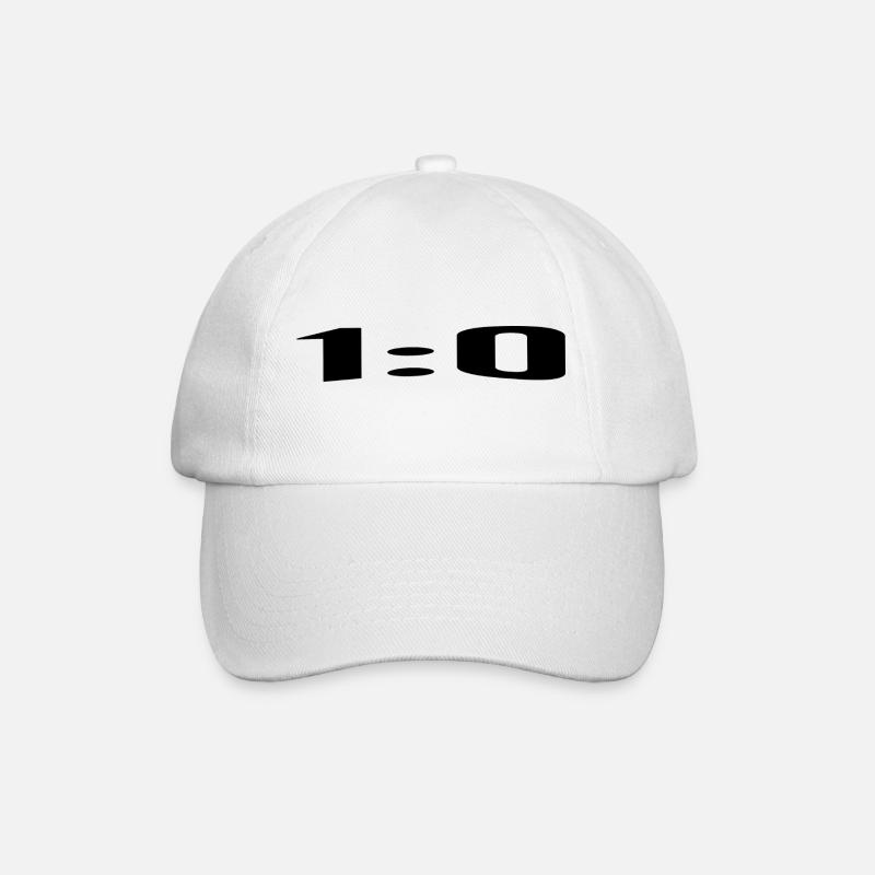 1:0, un score parfait - Casquette classique - blanc/blanc