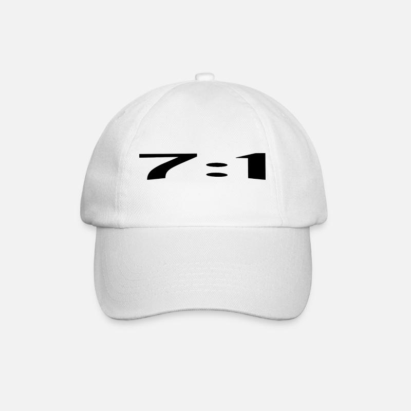 7:1, un score parfait - Casquette classique - blanc/blanc