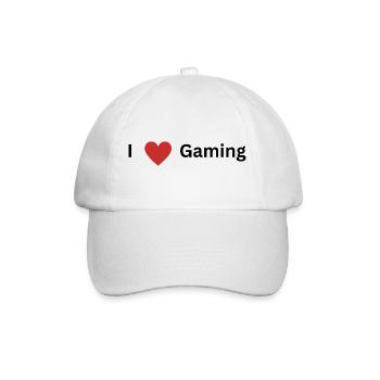 I_Love_Gaming - Baseball Cap - white/white - Front