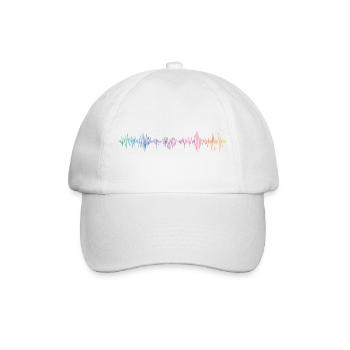 music_beat - Baseballkappe - Weiß/Weiß - Vorne