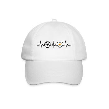 Cyprus Football Heartbeat Cyprus - Baseball Cap - white/white - Front