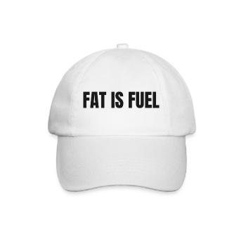 FAT IS FUEL | Carnivore T-Shirt High Fat Lifestyle - Baseball Cap - white/white - Front