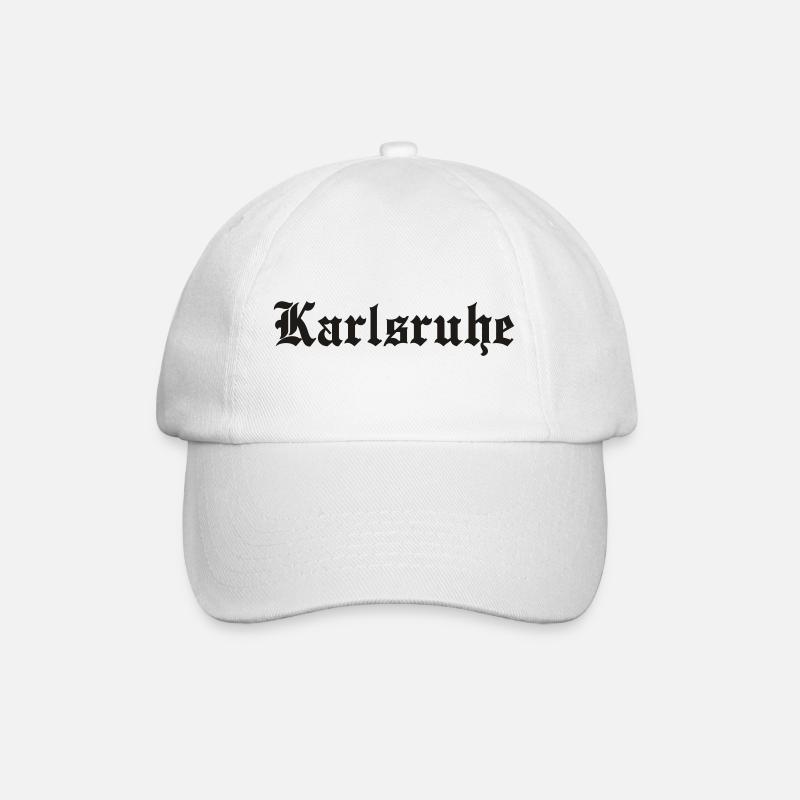 Karlsruhe - Baseballkappe - Weiß/Weiß