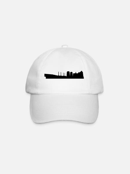 Wolfsburg Skyline - Baseballkappe - Weiß/Weiß
