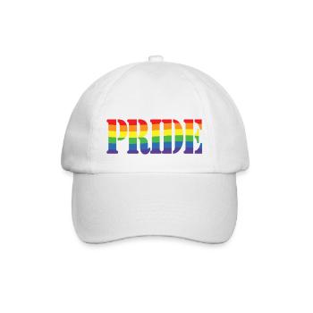 Rainbow Pride - Baseballkappe - Weiß/Weiß - Vorne