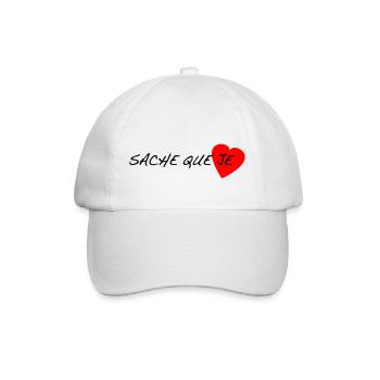 sache_que_je - Casquette classique - blanc/blanc - Devant