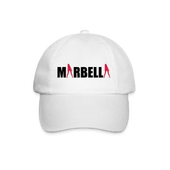 Marbella sexy Girls holiday Spain - Baseballkappe - Weiß/Weiß - Vorne