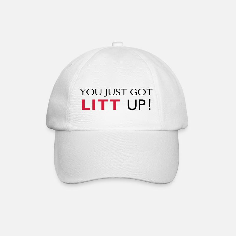 LITT UP! - Baseballkappe - Weiß/Weiß