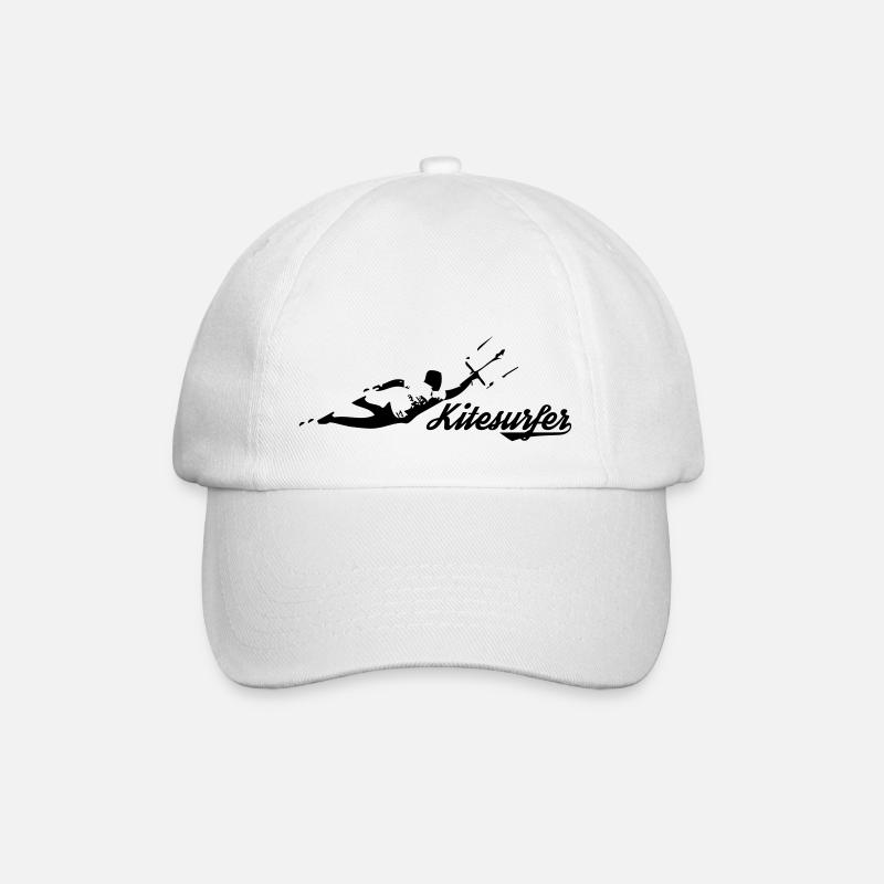 Freestyle Kitesurfer - Baseball Cap - white/white