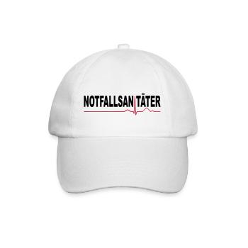 Notfallsanitäter - Baseballkappe - Weiß/Weiß - Vorne