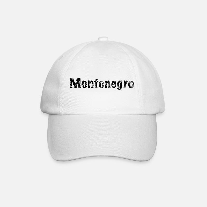 Montenegro - Baseballkappe - Weiß/Weiß