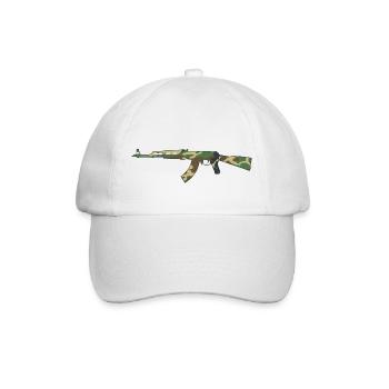 AK47 Camouflage - Baseball Cap - white/white - Front