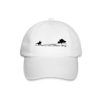 love horse riding - Baseballkappe - Weiß/Weiß - Vorne